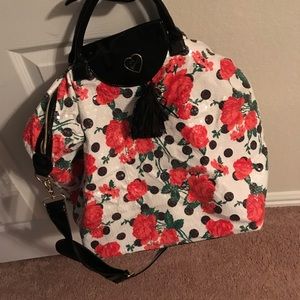 Betsey Johnson bag sequin floral print